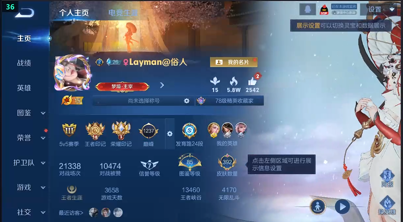 WZQM3375283王者荣耀账号详情图5