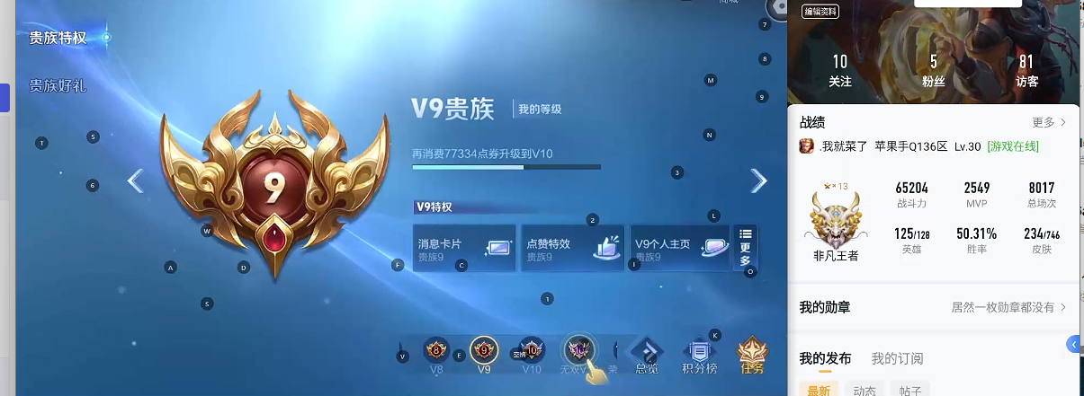 WZQM3375213王者荣耀账号详情图8