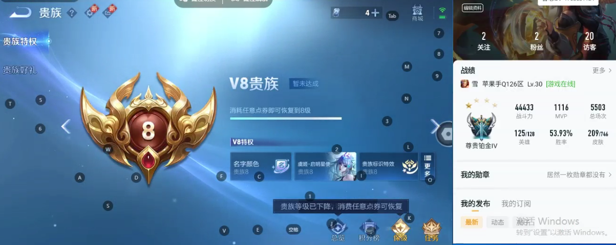 WZQM3370439王者荣耀账号详情图8