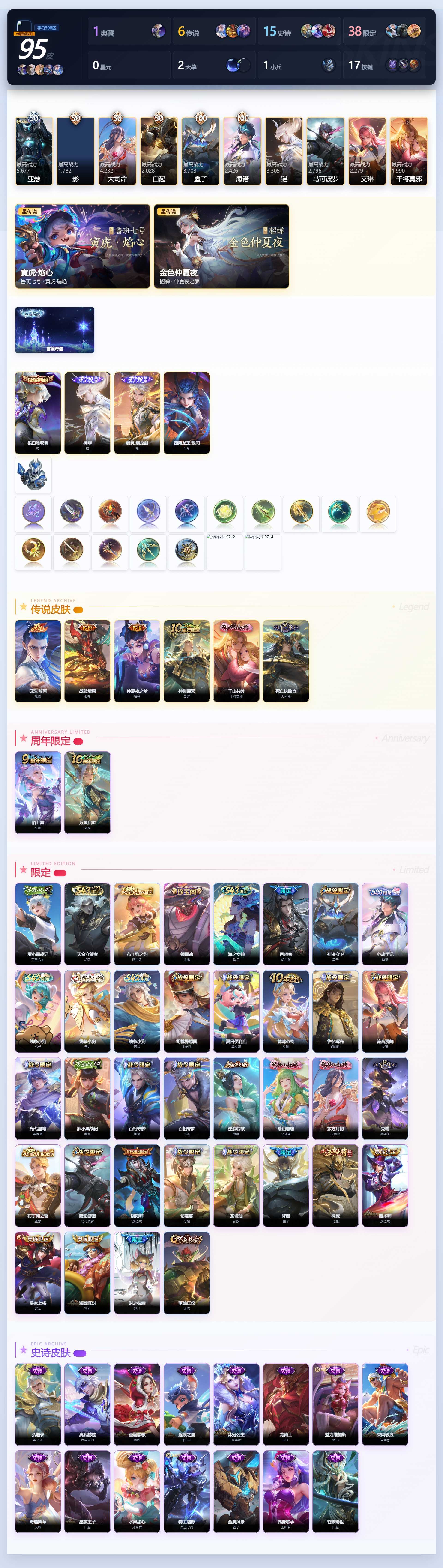 WZQM4454534王者荣耀账号详情图3 WZQM4454534王者荣耀账号详情图3